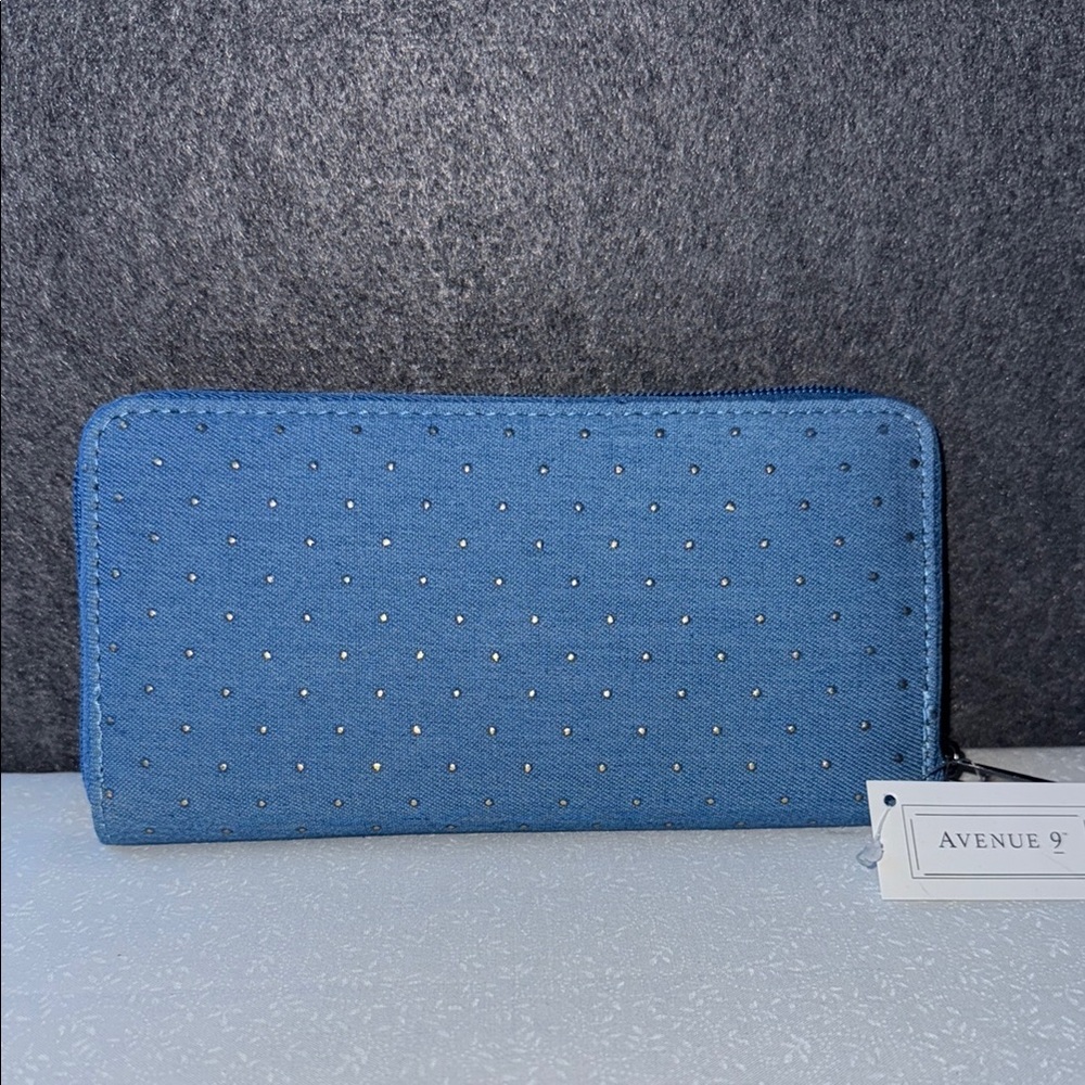 Avenue 9 Blue fabric Wallet‎ Minimalist Design